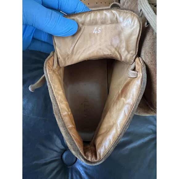 Lavati Brown Italian Leather Sneackers US 11 main image 5